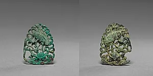 Ornaments with Heron and Turtle Design by Unknown Artist