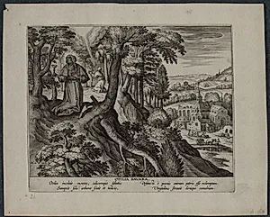 Otilia Bavara (Saint Otilia of Bavaria) by Adriaen Collaert (Flemish, 1560–1618)