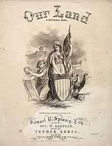 Our Land - Sheet Music Cover by Winslow Homer (American, 1836–1910)