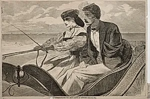 Our Watering Places - The Empty Sleeve at Newport by Winslow Homer (American, 1836–1910)