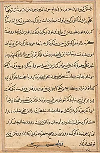 Page from Tales of a Parrot (Tuti-nama): text page by Unknown Artist