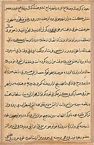 Page from Tales of a Parrot (Tuti-nama): text page by Unknown Artist
