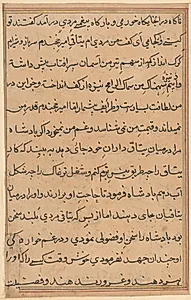 Page from Tales of a Parrot (Tuti-nama): text page by Unknown Artist