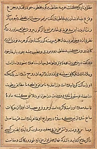 Page from Tales of a Parrot (Tuti-nama): text page by Unknown Artist