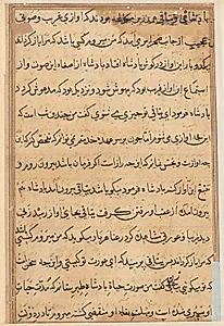 Page from Tales of a Parrot (Tuti-nama): text page by Unknown Artist