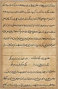 Page from Tales of a Parrot (Tuti-nama): text page by Unknown Artist