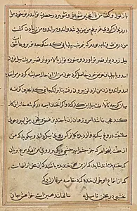 Page from Tales of a Parrot (Tuti-nama): text page by Unknown Artist