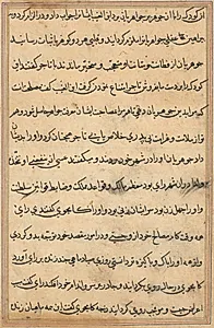 Page from Tales of a Parrot (Tuti-nama): text page by Unknown Artist