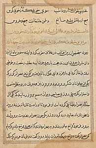 Page from Tales of a Parrot (Tuti-nama): text page by Unknown Artist