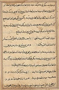 Page from Tales of a Parrot (Tuti-nama): text page by Unknown Artist