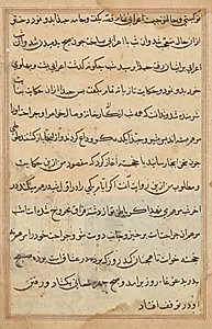 Page from Tales of a Parrot (Tuti-nama): text page by Unknown Artist