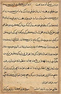 Page from Tales of a Parrot (Tuti-nama): text page by Unknown Artist