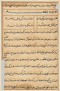 Page from Tales of a Parrot (Tuti-nama): text page by Unknown Artist