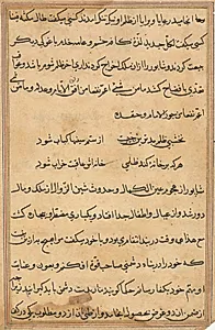 Page from Tales of a Parrot (Tuti-nama): text page by Unknown Artist