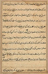 Page from Tales of a Parrot (Tuti-nama): text page by Unknown Artist