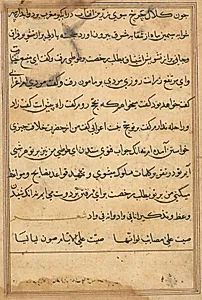 Page from Tales of a Parrot (Tuti-nama): text page by Unknown Artist