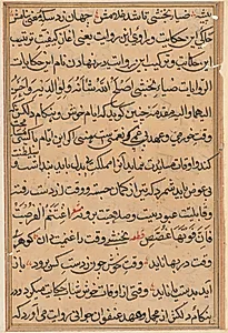 Page from Tales of a Parrot (Tuti-nama): text page by Unknown Artist