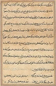 Page from Tales of a Parrot (Tuti-nama): text page by Unknown Artist