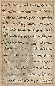 Page from Tales of a Parrot (Tuti-nama): text page by Unknown Artist