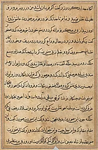 Page from Tales of a Parrot (Tuti-nama): text page by Unknown Artist