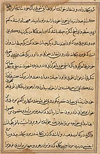 Page from Tales of a Parrot (Tuti-nama): text page by Unknown Artist