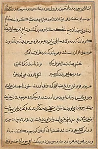 Page from Tales of a Parrot (Tuti-nama): text page by Unknown Artist