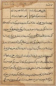 Page from Tales of a Parrot (Tuti-nama): text page by Unknown Artist