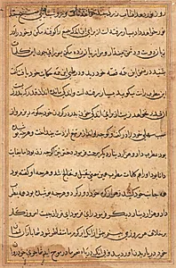 Page from Tales of a Parrot (Tuti-nama): text page by Unknown Artist