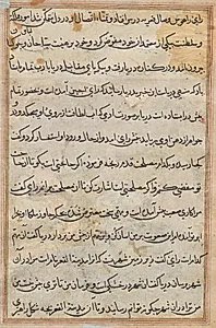 Page from Tales of a Parrot (Tuti-nama): text page by Unknown Artist