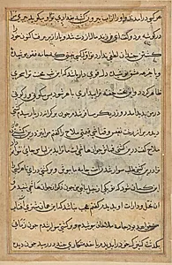 Page from Tales of a Parrot (Tuti-nama): text page by Unknown Artist