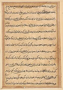 Page from Tales of a Parrot (Tuti-nama): text page by Unknown Artist