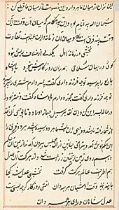 Page from Tales of a Parrot (Tuti-nama): text page by Unknown Artist
