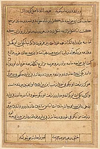 Page from Tales of a Parrot (Tuti-nama): text page by Unknown Artist