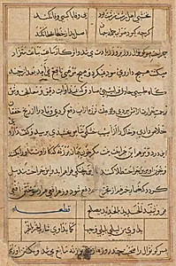 Page from Tales of a Parrot (Tuti-nama): text page by Unknown Artist