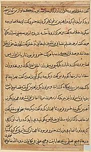 Page from Tales of a Parrot (Tuti-nama): text page by Unknown Artist