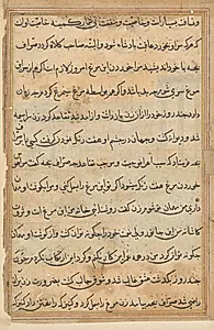Page from Tales of a Parrot (Tuti-nama): text page by Unknown Artist