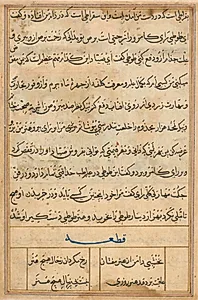 Page from Tales of a Parrot (Tuti-nama): text page
