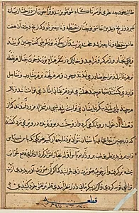 Page from Tales of a Parrot (Tuti-nama): text page by Unknown Artist