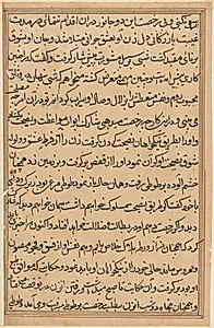 Page from Tales of a Parrot (Tuti-nama): text page by Unknown Artist