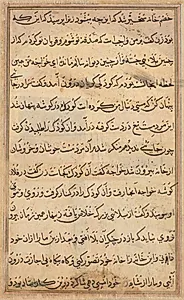 Page from Tales of a Parrot (Tuti-nama): text page by Unknown Artist