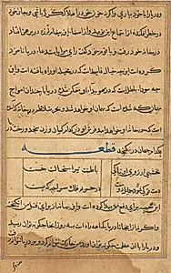 Page from Tales of a Parrot (Tuti-nama): text page by Unknown Artist