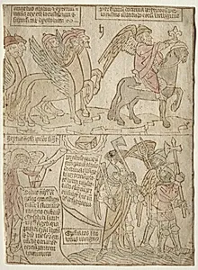 page from the Apocalypse (The Locusts with the Angel of the Abyss and The Sixth Trumpet) by Anonymous