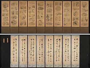 Painting of One Hundred Themes by Unknown Artist