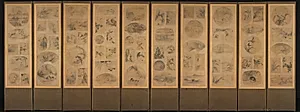 Painting of One Hundred Themes (obverse) by Unknown Artist