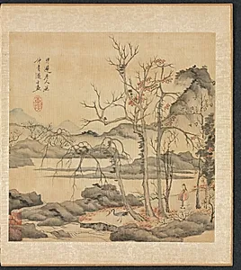Paintings after Ancient Masters: Daoist and Crane in Autumn Landscape