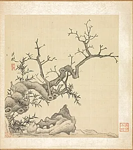 Paintings after Ancient Masters: Rock, Old Tree, and Bamboo by Chen Hongshou (Chinese, 1598/99–1652)