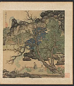 Paintings after Ancient Masters: Scholars in a Garden by Chen Hongshou (Chinese, 1598/99–1652)