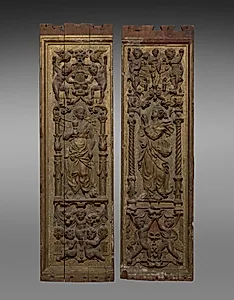 Pair of Carved Panels by Unknown Artist