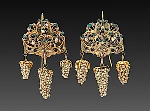 Pair of Earrings by Unknown Artist