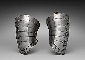 Pair of Espaliers (Pauldrons/upper arm canons) by Unknown Artist